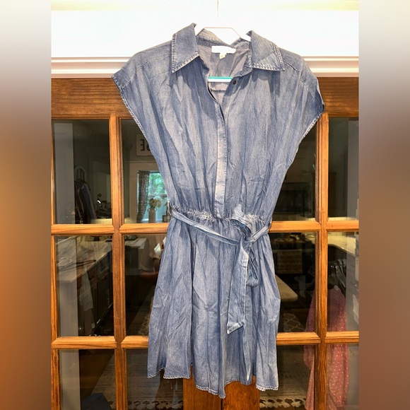 EUC She‎ & Sky Size Large Denim Blue Women's Flowy Romper - Picture 4 of 11